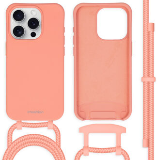 Imoshion Color Backcover met afneembaar koord voor de Apple iPhone 15 Pro - Peach Oranje