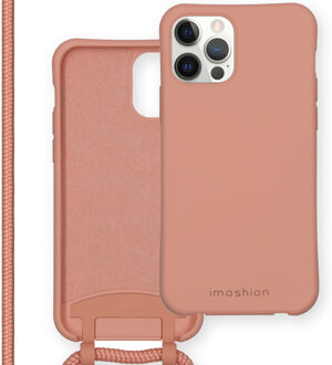 Imoshion Color Backcover met afneembaar koord voor de iPhone 12, iPhone 12 Pro - Peach