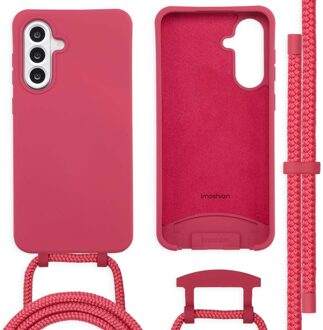 Imoshion Color Backcover met afneembaar koord voor de Samsung Galaxy A36 / A56 - Red Raspberry Rood