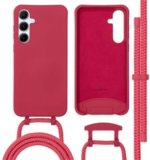 Imoshion Color Backcover met afneembaar koord voor de Samsung Galaxy A55 - Raspberry Rood