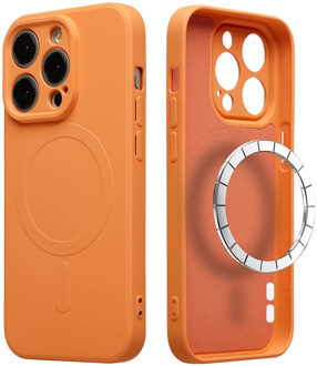 Imoshion Color Backcover met MagSafe voor de Apple iPhone 15 Pro - Oranje