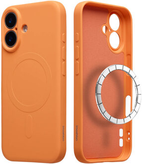 Imoshion Color Backcover met MagSafe voor de Apple iPhone 16 - Neon Orange Oranje