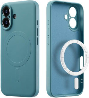 Imoshion Color Backcover met MagSafe voor de Apple iPhone 16 - Smoke Green Turquoise