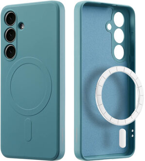 Imoshion Color Backcover met MagSafe voor de Samsung Galaxy S24 Plus - Smoke Green Turquoise