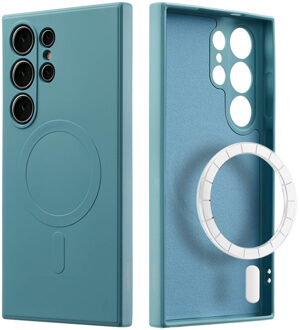 Imoshion Color Backcover met MagSafe voor de Samsung Galaxy S24 Ultra - Smoke Green Groen