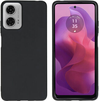 Imoshion Color Backcover voor de Motorola Moto G04 / G24 - Zwart
