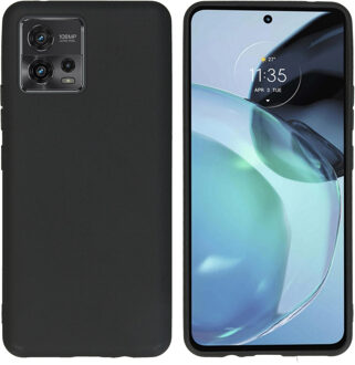 Imoshion Color Backcover voor de Motorola Moto G72 - Zwart