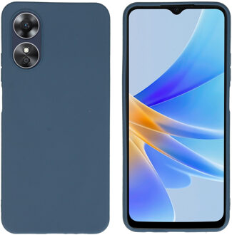 Imoshion Color Backcover voor de Oppo A17 - Donkerblauw