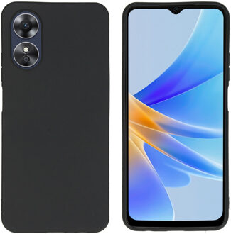 Imoshion Color Backcover voor de Oppo A17 - Zwart