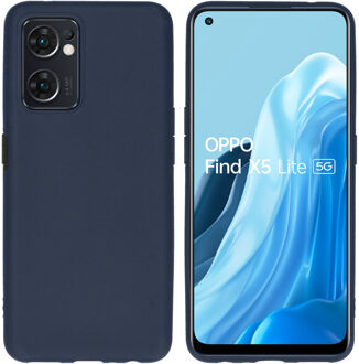 Imoshion Color Backcover voor de Oppo Find X5 Lite 5G - Donkerblauw