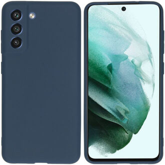 Imoshion Color Backcover voor de Samsung Galaxy S21 FE - Donkerblauw