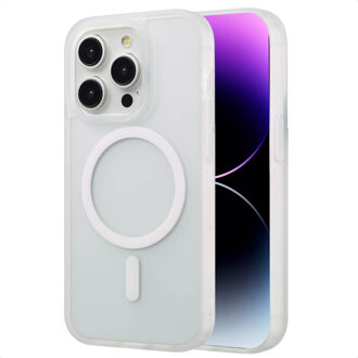 Imoshion Color Guard Backcover met MagSafe voor de Apple iPhone 14 Pro - Wit