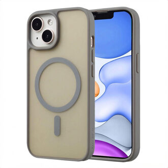 Imoshion Color Guard Backcover met MagSafe voor de Apple iPhone 15 - Grijs