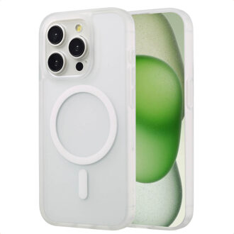 Imoshion Color Guard Backcover met MagSafe voor de Apple iPhone 15 Pro - Wit