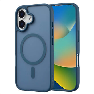 Imoshion Color Guard Backcover met MagSafe voor de Apple iPhone 16 - Donkerblauw