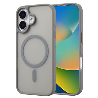 Imoshion Color Guard Backcover met MagSafe voor de Apple iPhone 16 - Grijs