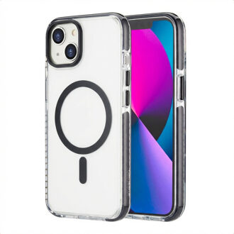 Imoshion Combat MagSafe Backcover voor de Apple iPhone 14 / 13 - Zwart Transparant
