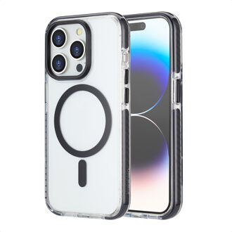 Imoshion Combat MagSafe Backcover voor de Apple iPhone 14 Pro - Zwart Transparant