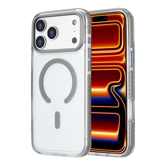 Imoshion Combat MagSafe Backcover voor de Apple iPhone 17 Pro Max - Grijs Transparant