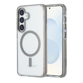 Imoshion Combat MagSafe Backcover voor de Samsung Galaxy S25 - Grijs Transparant