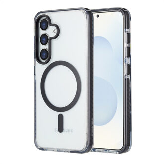 Imoshion Combat MagSafe Backcover voor de Samsung Galaxy S25 - Zwart Transparant