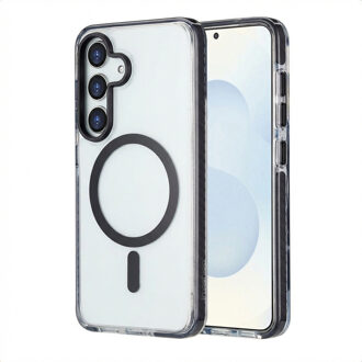 Imoshion Combat MagSafe Backcover voor de Samsung Galaxy S25 - Zwart Transparant