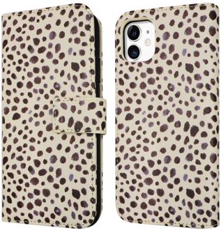 Imoshion Design Bookcase voor de Apple iPhone 11 - Black And White Dots Meerkleurig