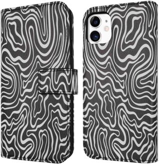 Imoshion Design Bookcase voor de Apple iPhone 11 - Black And White Meerkleurig