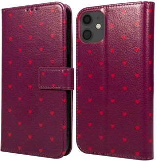 Imoshion Design Bookcase voor de Apple iPhone 11 - Crush Check Coral Dust Rood