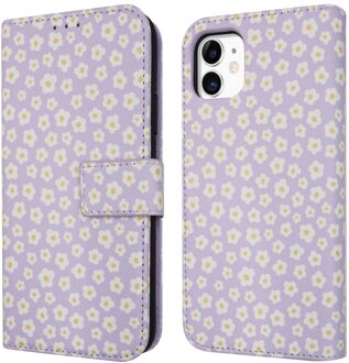 Imoshion Design Bookcase voor de Apple iPhone 11 - White Daisy Meerkleurig
