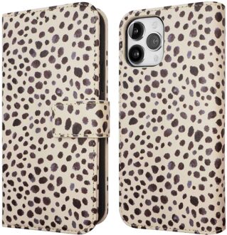 Imoshion Design Bookcase voor de Apple iPhone 12 (Pro) - Black And White Dots Meerkleurig