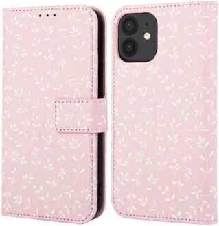 Imoshion Design Bookcase voor de Apple iPhone 12 (Pro) - Pink Bazaar Flowers Meerkleurig