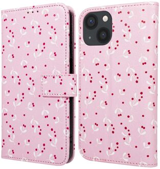 Imoshion Design Bookcase voor de Apple iPhone 13 - Blush Berries Meerkleurig
