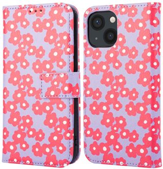 Imoshion Design Bookcase voor de Apple iPhone 13 - Dusty Rose Blossoms Meerkleurig