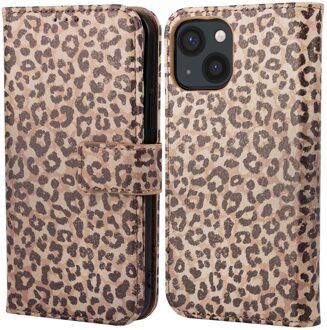 Imoshion Design Bookcase voor de Apple iPhone 13 - Leopard Mood Meerkleurig