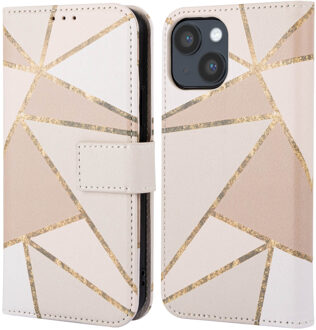 Imoshion Design Bookcase voor de Apple iPhone 14 - Beige Graphic Meerkleurig