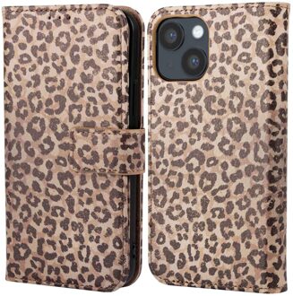 Imoshion Design Bookcase voor de Apple iPhone 14 - Leopard Mood Meerkleurig