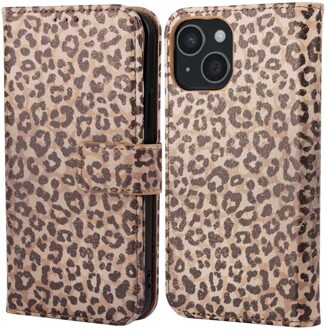 Imoshion Design Bookcase voor de Apple iPhone 15 - Leopard Mood Meerkleurig