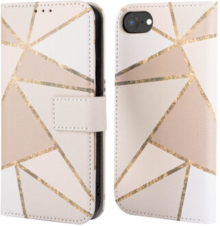 Imoshion Design Bookcase voor de Apple iPhone 16e - Beige Graphic Meerkleurig