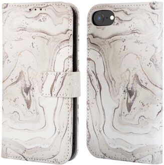 Imoshion Design Bookcase voor de Apple iPhone 16e - Sandy Marble Meerkleurig