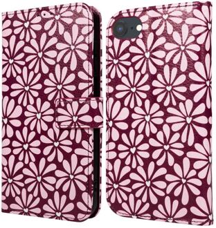 Imoshion Design Bookcase voor de Apple iPhone SE (2022 / 2020) / 8 / 7 / 6(s) - Bloom Love Blush Meerkleurig