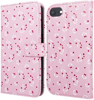 Imoshion Design Bookcase voor de Apple iPhone SE (2022 / 2020) / 8 / 7 / 6(s) - Blush Berries Meerkleurig