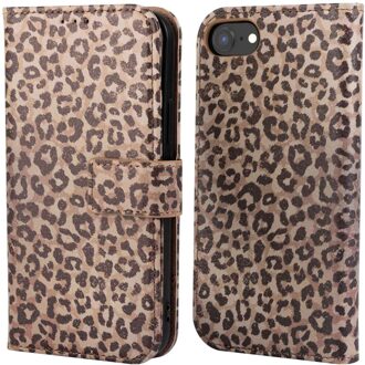 Imoshion Design Bookcase voor de Apple iPhone SE (2022 / 2020) / 8 / 7 / 6(s) - Leopard Mood Meerkleurig
