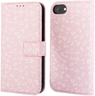 Imoshion Design Bookcase voor de Apple iPhone SE (2022 / 2020) / 8 / 7 / 6(s) - Pink Bazaar Flowers Meerkleurig