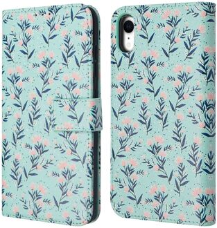 Imoshion Design Bookcase voor de Apple iPhone Xr - Blue Flowers Meerkleurig