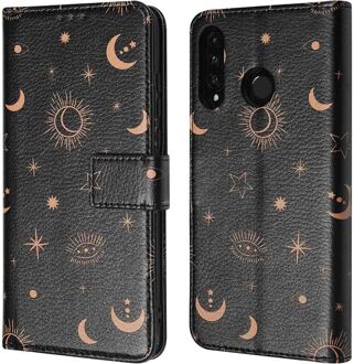Imoshion Design Bookcase voor de Huawei P30 Lite - Sky Black Meerkleurig