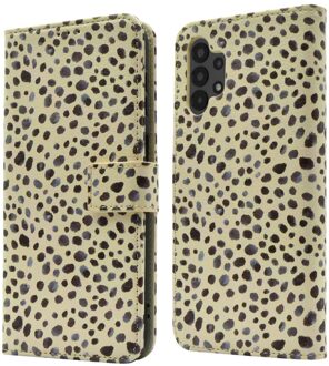 Imoshion Design Bookcase voor de Samsung Galaxy A13 (4G) - Black And White Dots Meerkleurig