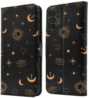 Imoshion Design Bookcase voor de Samsung Galaxy A13 (4G) - Sky Black Meerkleurig