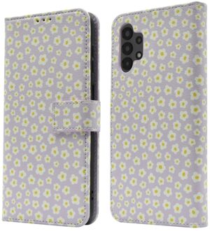 Imoshion Design Bookcase voor de Samsung Galaxy A13 (4G) - White Daisy Meerkleurig