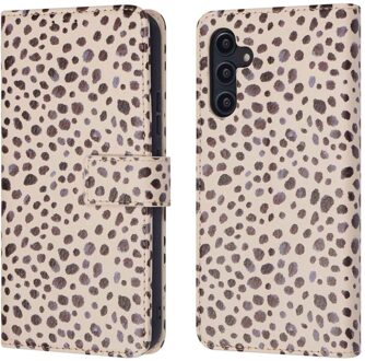 Imoshion Design Bookcase voor de Samsung Galaxy A14 (5G/4G) - Black And White Dots Meerkleurig